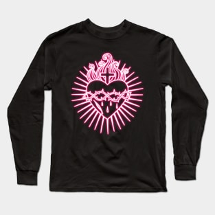 Sacred and Immaculate Heart, catholic gift Long Sleeve T-Shirt